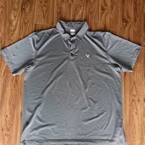 Callaway Men’s Gray Short-Sleeve Golf Polo